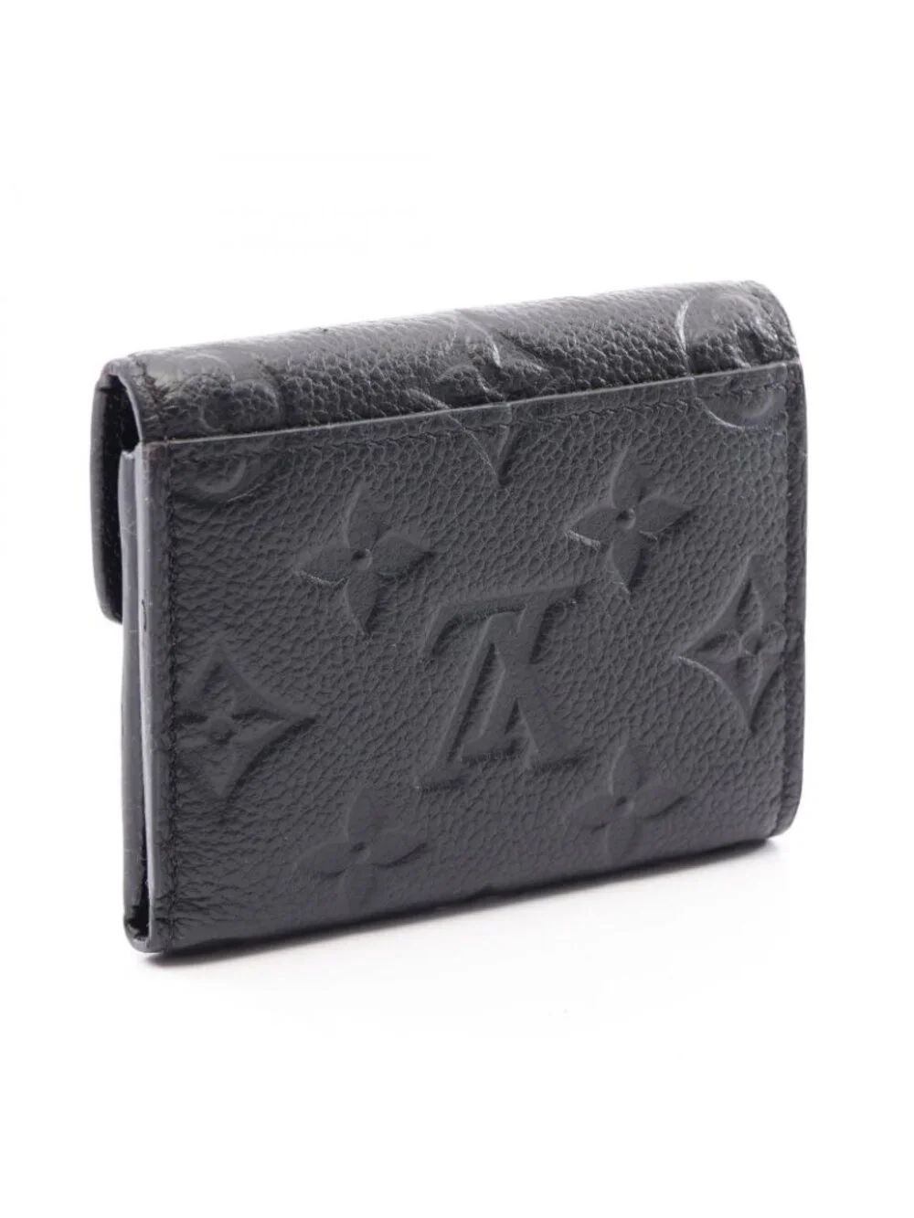 Louis Vuitton Trifold Wallet Portefeuille Zoe Monogram Empreinte Noir Leathere